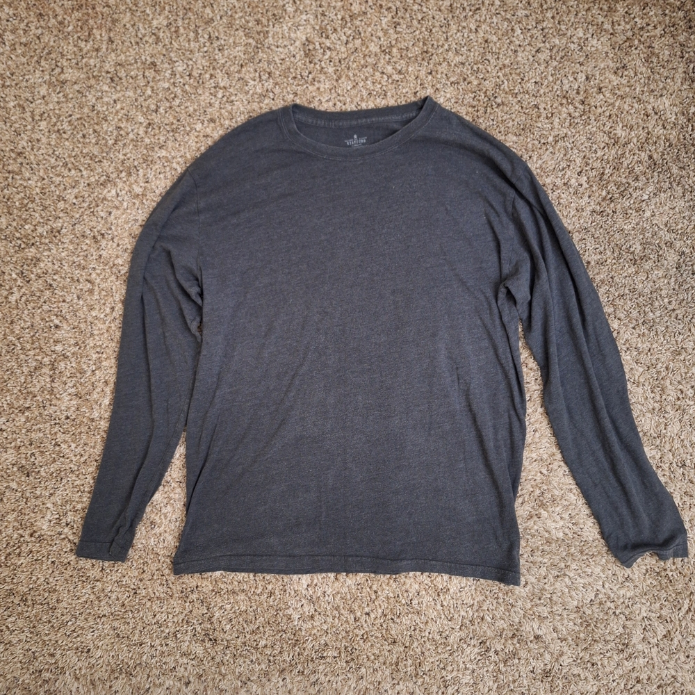 Stafford Men's Gray Long Sleeve Shirt